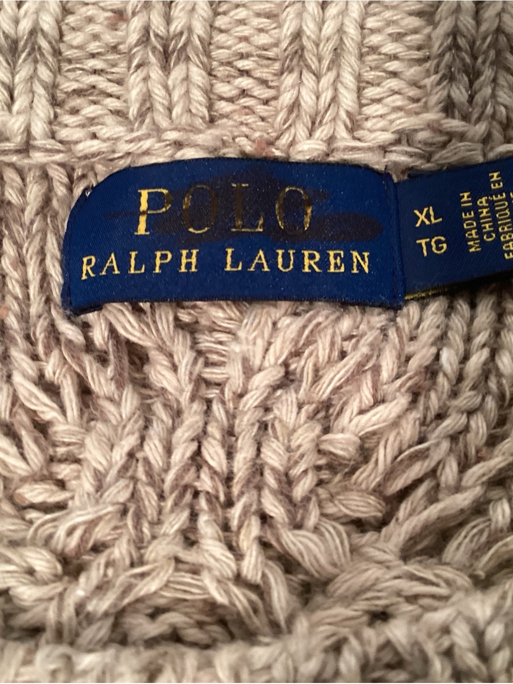 Polo Ralph Lauren Women’s Cable Knit Sweater Aztec Design Trim Size XL - Picture 8 of 15